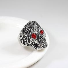 Мужское кольцо в форме черепа Shein