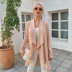 Однотонное пальто Shein