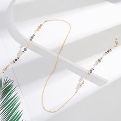 Цепочка для очков с кристаллами Shein