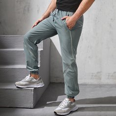 Мужские спортивные брюки с текстовым принтом на кулиске Shein