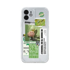 Прозрачный чехол для iPhone с узором мороженого Shein