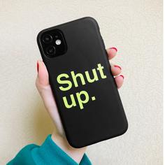 Чехол для iPhone с текстовым принтом Shein