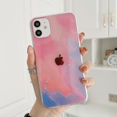 Чехол для iPhone с узором омбре Shein