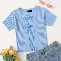 С батом перед Одноцветный Повседневный Кардиганы Shein