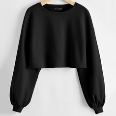 Однотонный короткий топ Shein