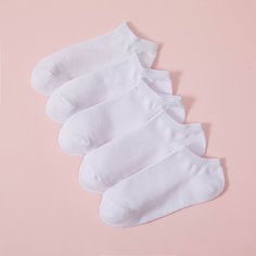 5 пар однотонные носки Shein