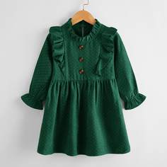 Платье в горошек для девочек Shein