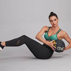 Контрастная отделка буква Спортивные бюстгальтеры Shein