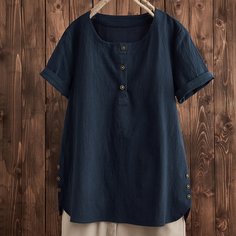 Однотонная блузка Shein