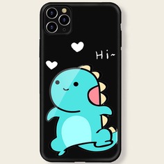 Чехол для iPhone с принтом динозавра Shein