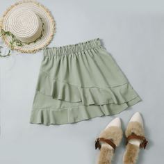 На запах Одноцветный Повседневный Юбки Shein