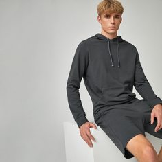 Мужские однотонные шорты и толстовка Shein