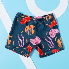 Животный Спортивный Купальник для мальчиков Shein