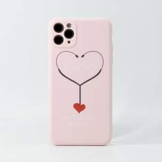 Чехол для iPhone с узором стетоскопа Shein