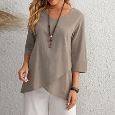 Асимметричная блузка Shein