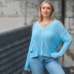 Вязаный кардиган размера плюс Shein