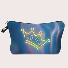 Косметичка с узором короны Shein