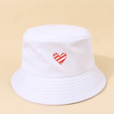 Шляпа с узором сердечка Shein