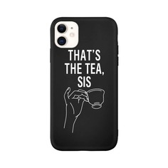 1шт чехол для iPhone с текстовым принтом Shein