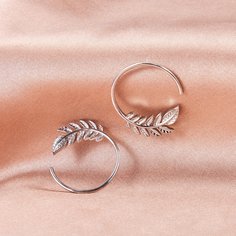 Серьги-гвоздики в форме листа Shein