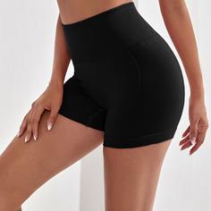 Однотонные спортивные шорты Shein