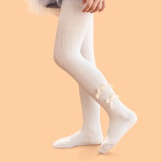 Колготки с бантом для девочек Shein