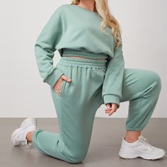 Свитшот и спортивные брюки размера плюс Shein