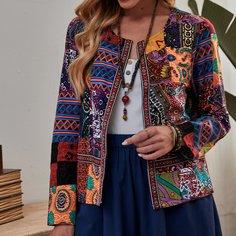 Геометрический Бохо жакеты Shein