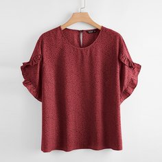 Блузка размера плюс с принтом Shein