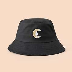 Шляпа с вышивкой звезды и луны Shein