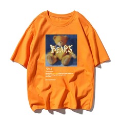 Мужская футболка с принтом медведя Shein