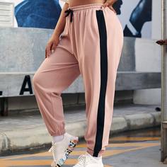 Спортивные брюки размера плюс на кулиске Shein