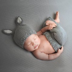 Одноцветный милый Костюмы для фотографии новорожденных Shein