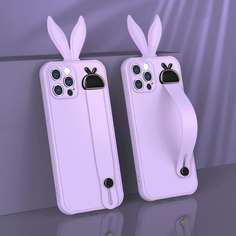 Чехол для iPhone с ремешком и кроличьими ушками Shein