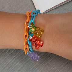 Браслет-цепочка с декором медведя Shein