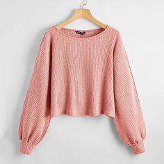 Однотонная трикотажная футболка Shein