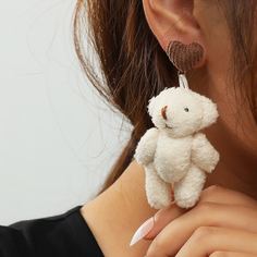 Серьги-подвески с медведем Shein