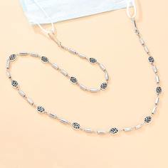 Серебряная цепочка для защитной маски Shein