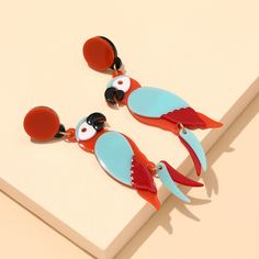 Серьги-подвески в форме попугая Shein