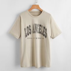 Футболка с текстовым принтом Shein