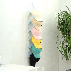 6шт штабелируемая вешалка для шляп Shein
