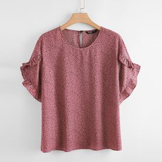 Блузка размера плюс с принтом Shein