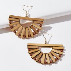 Серьги-подвески в форме вееров Shein