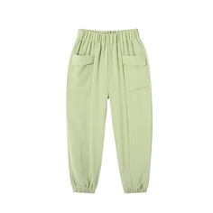 Однотонные брюки с карманом для девочек Shein
