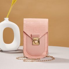 Сумка на цепочке с крокодиловым узором Shein
