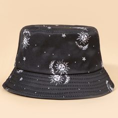 Мужская шляпа с узором солнца Shein