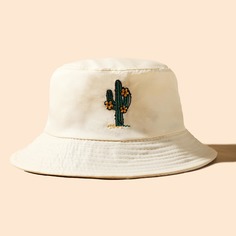 Шляпа с вышивкой кактуса Shein