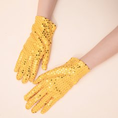 Перчатки с блестками Shein