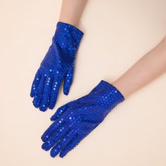Перчатки с блестками Shein