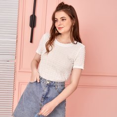 Однотонный топ Shein